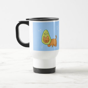 Caneca Térmica Avocado Cat Mug