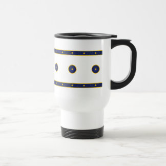 Caneca Térmica Azul escuro com estrelas Douradas