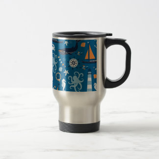 Caneca Térmica Azul Profundo Todas As Coisas Náuticas