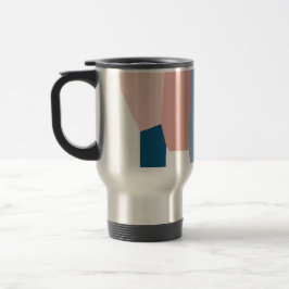 Caneca Térmica Azul rosa e branco