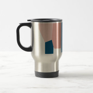 Caneca Térmica Azul rosa e branco