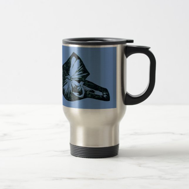 Caneca Térmica "Azul-Voo Seco - Truta Cruel" (Direita)