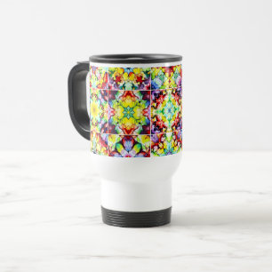 Caneca Térmica Azulejos do Mediterrâneo, Azulejos de Tinta Álcool