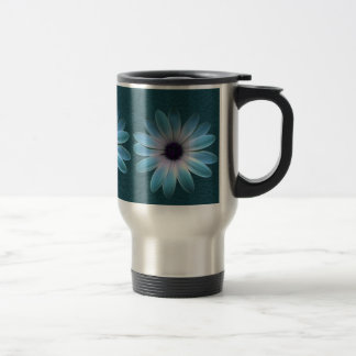 Caneca Térmica Azure Daisy em Impressão de Couro Negro