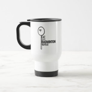 Caneca Térmica Badminton - Coma o Badminton do Sono Repetir