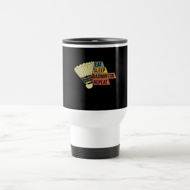 Caneca Térmica Badminton Retro Vintage (Centro)