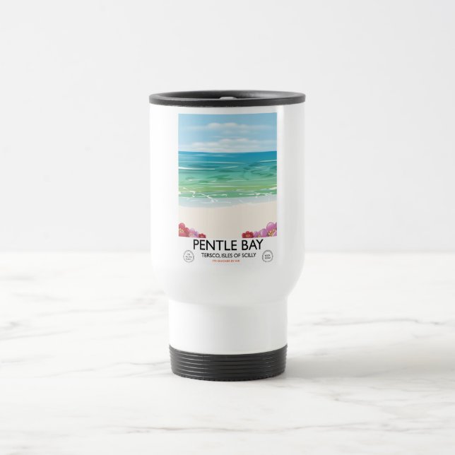 Caneca Térmica Baía de Pentle, Tresco, Ilhas Scilly (Centro)