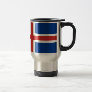 Caneca Térmica Baixo custo! Bandeira de Islândia
