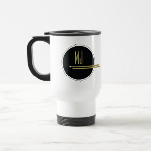 Caneca Térmica Baixo Relevo Baterista Monograma