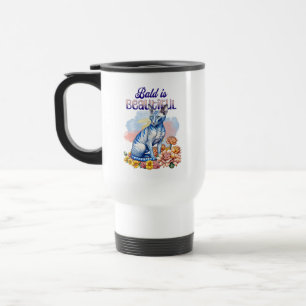 Caneca Térmica Bald é Bonito   Gato sem pelo