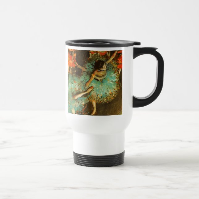 Caneca Térmica Ballerina Dance Green Dancer Edger Degas Painting (Direita)