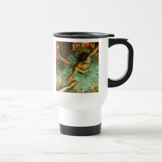 Caneca Térmica Ballerina Dance Green Dancer Edger Degas Painting (Direita)