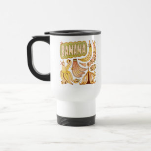 Caneca Térmica Banana / Ilustração de Banana