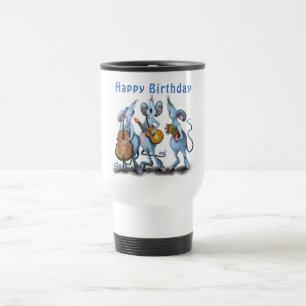 Caneca Térmica Banda Românica Engraçado - Feliz Aniversário Pa