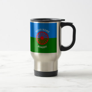 Caneca Térmica Bandeira aciganada personalizada dos viajantes do