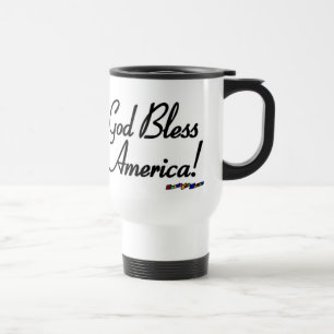 Caneca Térmica Bandeira Americana - América Deus abençoe! -desfia