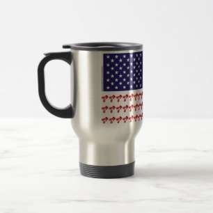 Caneca Térmica Bandeira Americana BMX Patriótica
