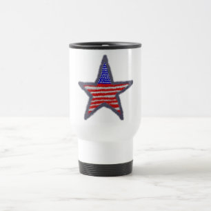 Caneca Térmica Bandeira americana estrela brilhante