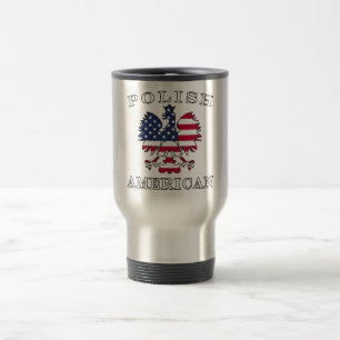 Caneca Térmica Bandeira americana polonesa Eagle