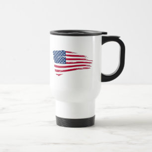 Caneca Térmica Bandeira Americana Rasgada