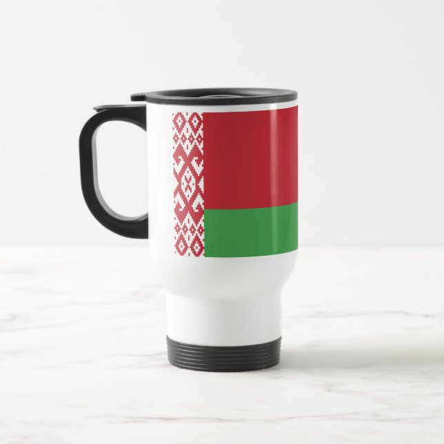 Caneca Térmica Bandeira Bielorrussa Patriótica (Esquerda)