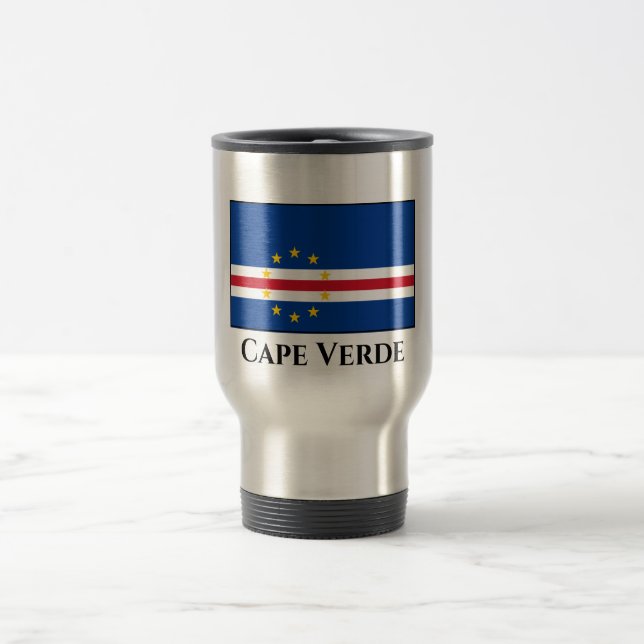 Caneca Térmica Bandeira Cabo Verde (Centro)