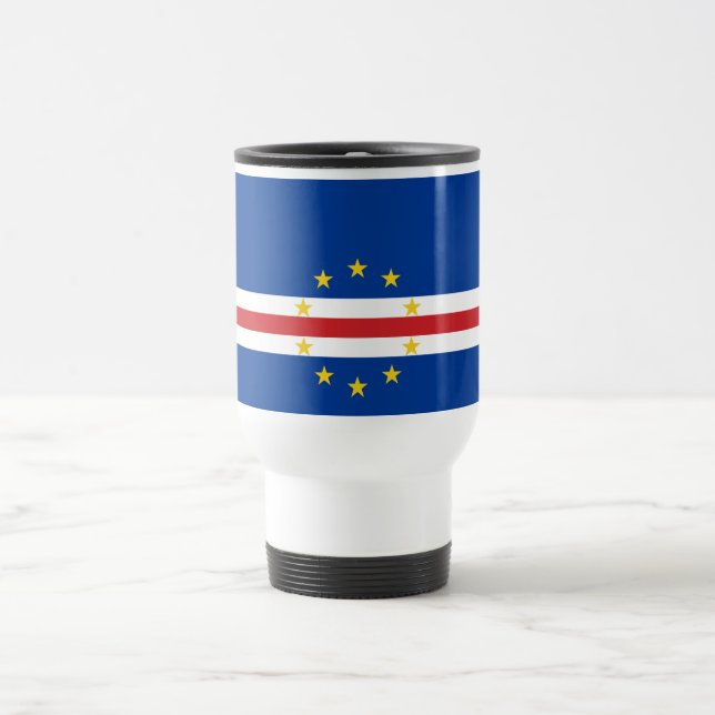 Caneca Térmica Bandeira Cabo Verde (Centro)