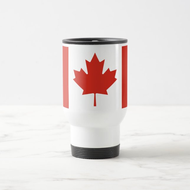 Caneca Térmica Bandeira Canadense Patriótica (Centro)