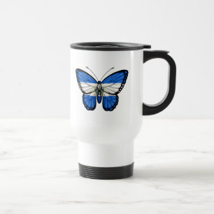 Caneca Térmica Bandeira da borboleta de El Salvador