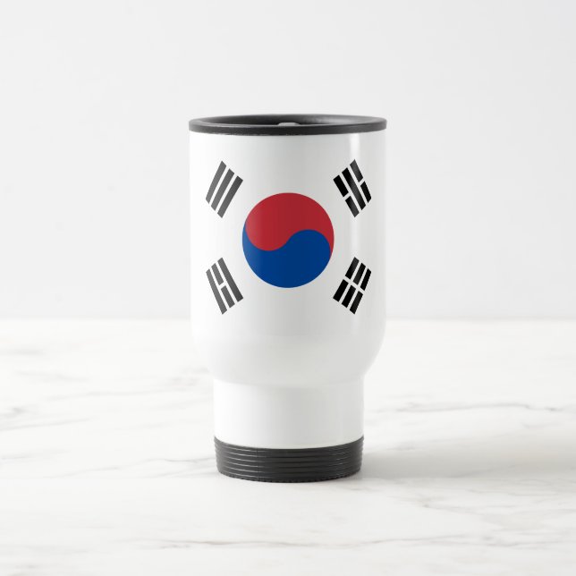 Caneca Térmica Bandeira da Coreia do Sul (Centro)