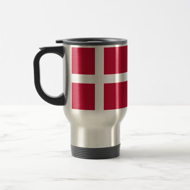 Caneca Térmica Bandeira da Dinamarca (Esquerda)