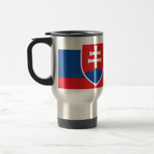 Caneca Térmica Bandeira da Eslováquia Viagem/Viagem ao trabalho M