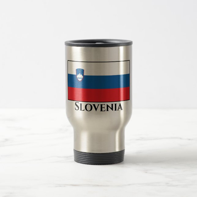 Caneca Térmica Bandeira da Eslovênia (Centro)