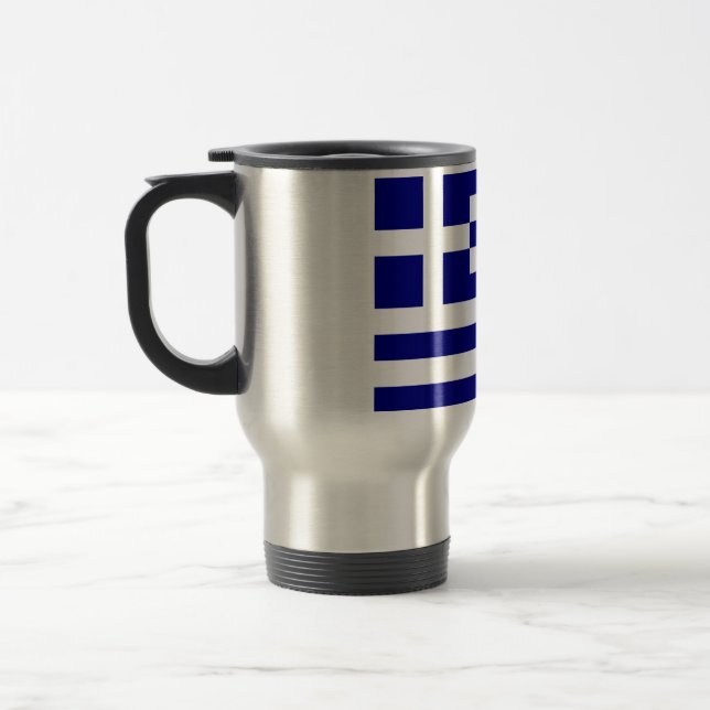 Caneca Térmica Bandeira da Grécia (Esquerda)