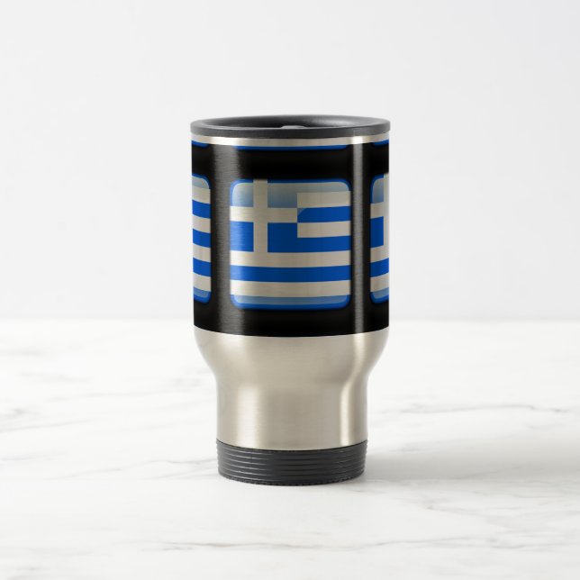 Caneca Térmica Bandeira da Grécia (Centro)