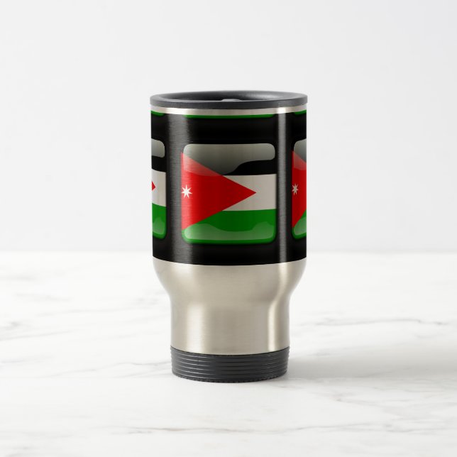 Caneca Térmica Bandeira da Jordânia (Centro)