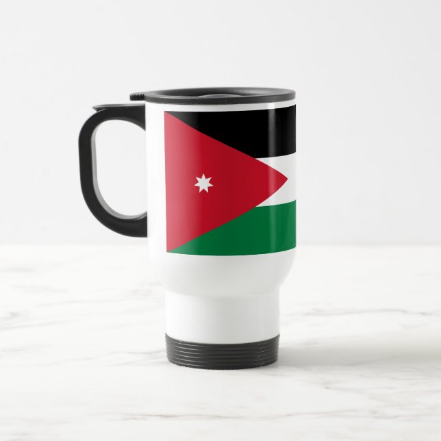Caneca Térmica Bandeira da Jordânia (Esquerda)