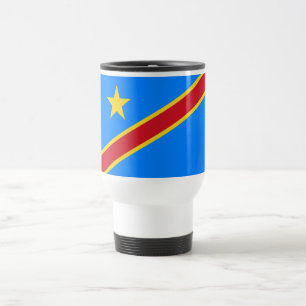 Caneca Térmica Bandeira da Kinshasa do Congo