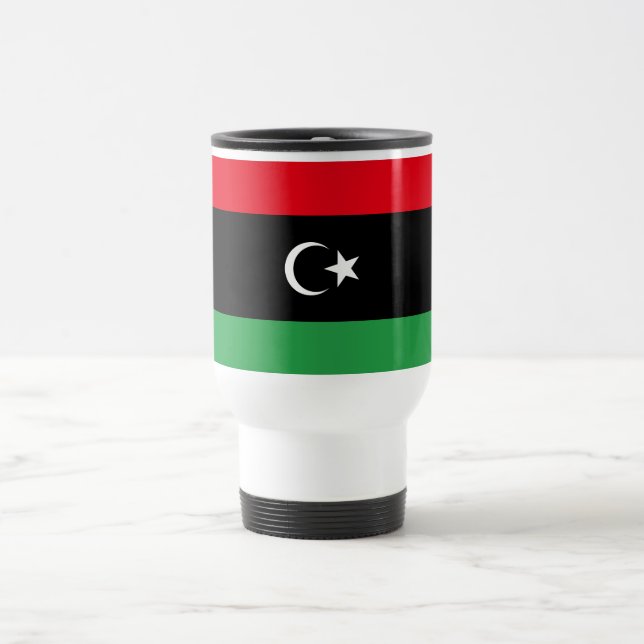 Caneca Térmica Bandeira da Líbia (Centro)