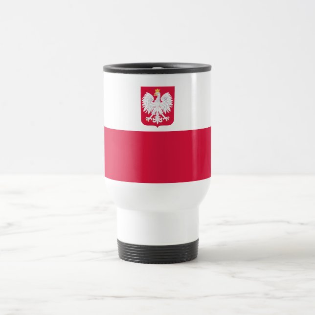 Caneca Térmica Bandeira da Polônia (Centro)