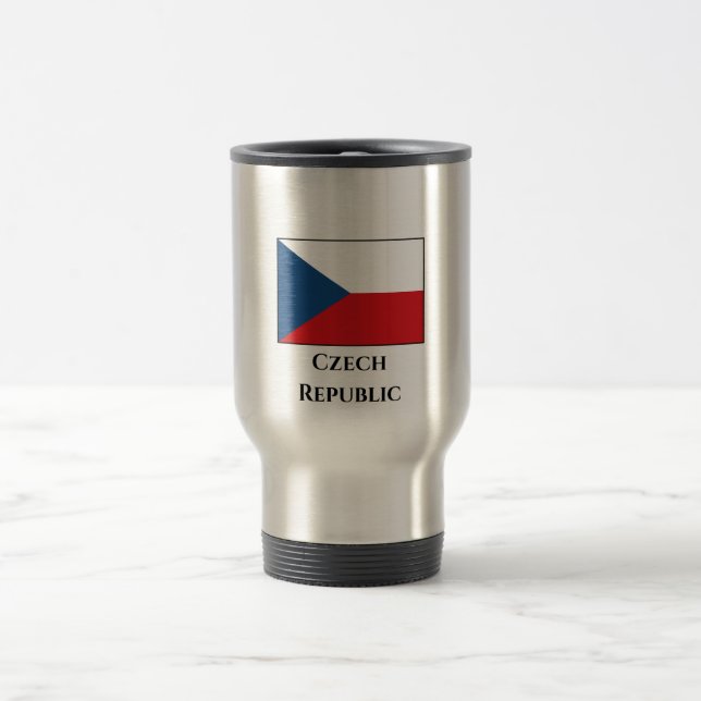 Caneca Térmica Bandeira da República Checa (Centro)