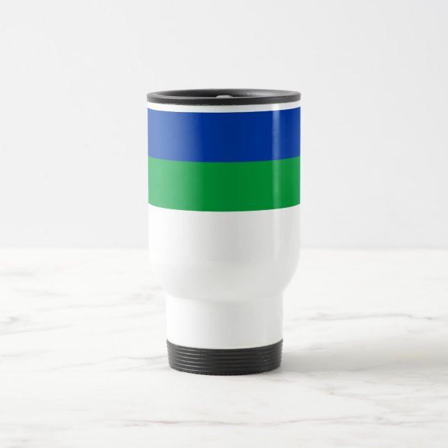 Caneca Térmica Bandeira da República Komi (Centro)