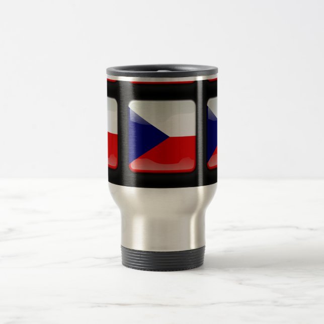 Caneca Térmica Bandeira da República Tcheca (Centro)