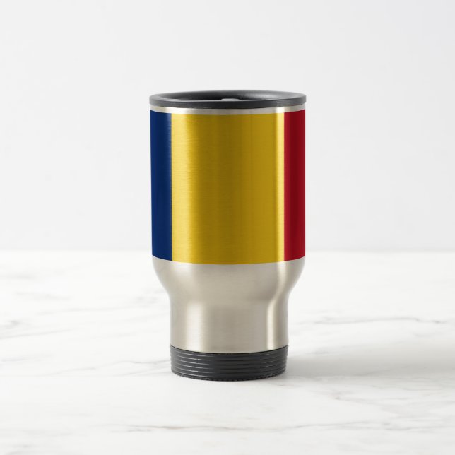 Caneca Térmica Bandeira da Romênia (Centro)