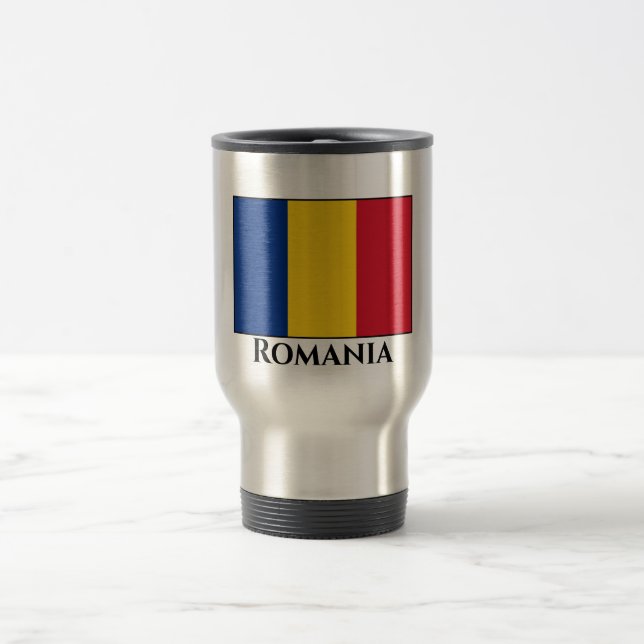 Caneca Térmica Bandeira da Romênia (romena) (Centro)