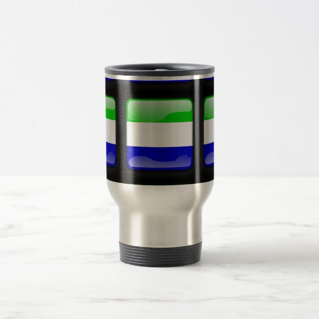 Caneca Térmica Bandeira da Serra Leoa (Centro)