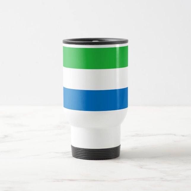 Caneca Térmica Bandeira da Serra Leoa (Centro)