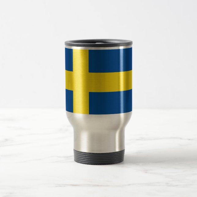 Caneca Térmica Bandeira da suecia (Centro)
