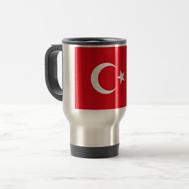 Caneca Térmica Bandeira da Turquia (Frente Esquerda)