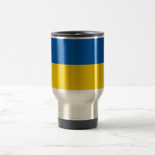 Caneca Térmica Bandeira da Ucrânia (Centro)